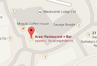 Google Maps Screen Shot of Araxi Restaurant + Oyster Bar